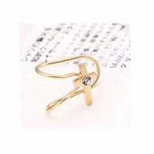 Orecchini a Cerchio Fatti a Mano in Oro, Stile Punk di Tendenza con Motivi Geometrici a Stella e Fiore, Gioielli in Ottone - Product Image 1