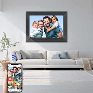 Sức mạnh nhà sản xuất <span class=keywords><strong>10</strong></span>.1 inch mỏng mô hình Sống Thời tiết được xây dựng trong bộ nhớ kỹ thuật số LCD Khung ảnh cho gia đình - Product Image 3