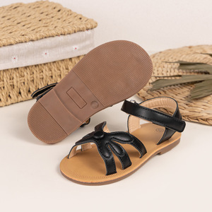 รองเท้าแตะเด็กผู้หญิงแบบเปิดนิ้วเท้า สไตล์เจ้าหญิง ลายดอกไม้สุดฮิต ขายส่ง - Product Image 4