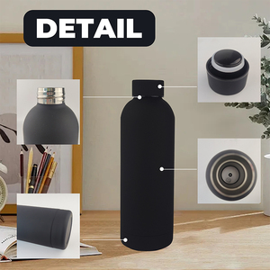 Individuelle BPA-freie Thermo-Wasserflasche für Fitnessstudio und Laufen, wiederverwendbarer Metall-Thermobecher und Edelstahl-Trinkflasche für Heiß- und Kaltgetränke - Product Image 2