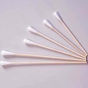 Hisopos Médicos Kang Rongda de 12 cm, Estériles, Desechables, para Cuidado Ginecológico, Mango de Bambú, Blancos, Suaves, 50 por Paquete - Product Image 3