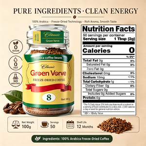 Café Instantáneo Liofilizado 100% Granos de Arábica, Aroma Intenso, Baja Acidez, Preparación Rápida, Apto para Dieta Keto, Tamaño Viaje - Product Image 5