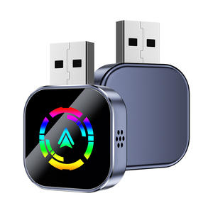 Adaptateur sans fil 2-en-1 CarPlay Android Auto avec lumière RGB portable, USB Plug-and-Play, garantie 1 an pour CarPlay filaire d'origine - Product Image 5