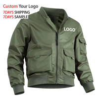2024 personnalisé brodé pilote veste Designer Streetwear 100% Nylon hiver pour vol coupe-vent hommes Bomber veste