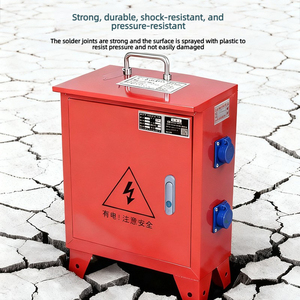 Boîte de distribution électrique portable temporaire de petite taille pour la décoration de <span class=keywords><strong>chantier</strong></span>, armoire électrique portative IP65, 8 prises - Product Image 1