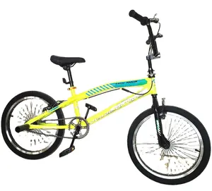 Freestestilo barato 20 polegadas bicicleta, homens personalizados, pintura de rua, velocidade única, bmx, aço de alto carbono, aço 20 polegadas confortável