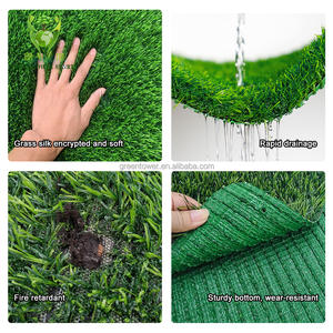 Tapis d'herbe artificielle Tapis vert Astro Turf <span class=keywords><strong>Gazon</strong></span> Tapis synthétique en plastique pour pelouse Cesped Artificial Para jardin - Product Image 2