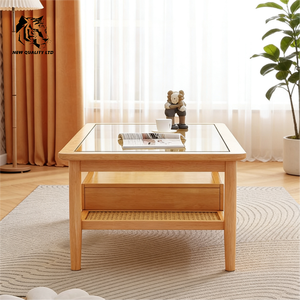 Table basse en bois, design moderne, fabriquée en usine, personnalisable, prix le plus bas, stock important, prête à être expédiée, meubles de salon. - Product Image 5