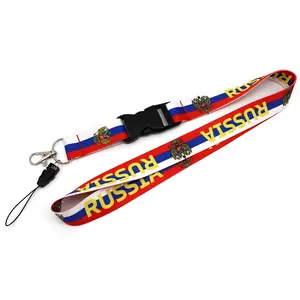 Lanyard Manufacturer High Quality Heated Transfer Keychain Neck Strap Lanyards For Keys Custom