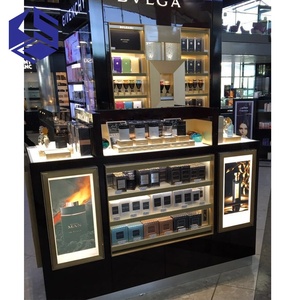 Stand <span class=keywords><strong>d</strong></span>'<span class=keywords><strong>exposition</strong></span> de cosmétiques portable moderne pour centre commercial, présentoir en <span class=keywords><strong>verre</strong></span> pour parfums, vitrine de cosmétiques - Product Image 2