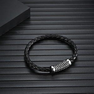 Nouveau bracelet noir personnalisé en fonte rétro, bracelet tissé fait à la main, usine sans intermédiaires pour gagner la différence de prix - Product Image 4