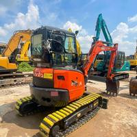 Mini-excavatrice Kubota U35 d'occasion 3,5 tonnes |   Excavatrice Kubota U35 d'origine japonaise avec chenilles en caoutchouc et attache rapide |   Bon état