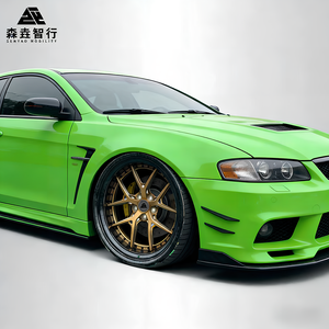 Ruedas <span class=keywords><strong>de</strong></span> aleación forjadas <span class=keywords><strong>de</strong></span> 2 piezas <span class=keywords><strong>de</strong></span> la fábrica SenYao, centro dorado, borde <span class=keywords><strong>de</strong></span> fibra <span class=keywords><strong>de</strong></span> carbono, tornillos negros para modelos personalizados, PCD 5x114.3 5x120 - Product Image 4