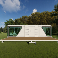 Maison Capsule Isolée FULL KING K7 Sans Balcon, Fenêtre en Aluminium, Alimentation Solaire, Pod Mobile Personnalisable, Cuisine, Utilisation en Appartement