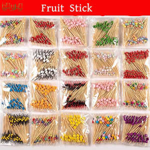 Piques en bambou sur le thème de Noël pour <span class=keywords><strong>les</strong></span> amuse-gueules et la décoration de gâteaux - Product Image 6