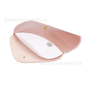 Étui pour souris en cuir PU avec logo personnalisé, sac de rangement pour écouteurs, sac de rangement pour produits numériques, étui de protection - Product Image 4