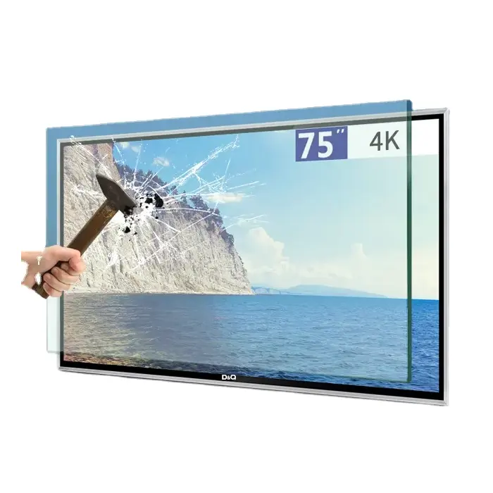 UHD FHD À Prova De Explosão 4k inteligente levou televisor tamanho grande tv lcd tela 75 polegada tv