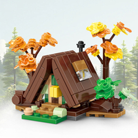 JKC7627 Mini Triangle Maison MOC Bloc 155pcs Petites Particules Pièces Enfants Unisexe Assemblage Bloc de Construction Jouet Ensemble Juguete Vente en Gros