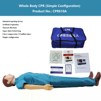 Modèle de formation en RCR du corps humain entier pour l'enseignement médical, simulateur, mannequin avec sac de transport Oxford, sans accessoires, sans contrôleur