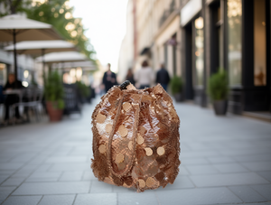 Borsa a secchiello da donna grande con paillettes, 7 pollici, con perline, morbida, per tutte le stagioni, chiusura con cerniera - Product Image 2