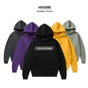 Alta qualidade de grandes dimensões dos homens estilo de rua hoodies pullovers bordados personalizados