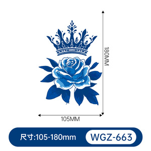 Tatuajes de <span class=keywords><strong>Flores</strong></span> para <span class=keywords><strong>Mujer</strong></span>, Resistentes al Agua, Realistas, de Rosas, Pegatinas de Tatuajes de Papel Indio, Arte Corporal para Brazos, Cuello y Manos - Product Image 6