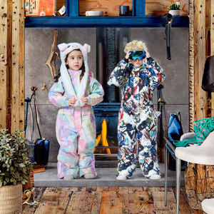 Traje de Esquí de una Pieza Transpirable 2025, Impermeable, Cortavientos, Cálido y Aislado, Traje de Nieve para Niños, Mono para Moto de Nieve con Cremallera - Product Image 3