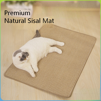 Private Label Interaktiver Natur-Sisal-Teppich mit niedrigem Mindestbestellwert für drinnen, zur Angstlinderung und Krallenpflege für Kätzchen, Katzen-Kratzbogen
