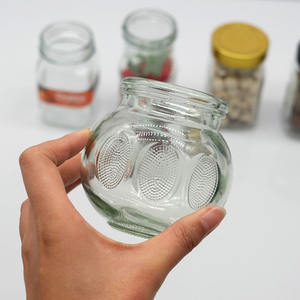 Pot à <span class=keywords><strong>dragées</strong></span> en verre personnalisé boîte à bonbons avec couvercle pour la décoration de mariage boîte à sucre pour conservation des aliments pot à thé - Product Image 2