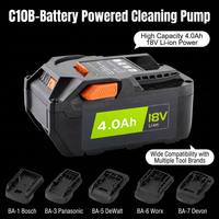 Nettoyeur haute pression sans fil WIPCOOL C10B/J145B 18V avec batterie au lithium, pompe de lavage de voiture portable