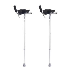 Bâtons de marche pour avant-bras pour adultes, mains libres, bâton de marche ergonomique réglable en alliage d'aluminium, alternative au bâton de marche pour les bras - Product Image 2