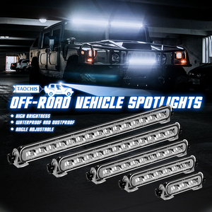 ไฟหน้า LED อัลตร้าสลิม สำหรับออฟโรด ขนาด 6 นิ้ว 10 นิ้ว 14 นิ้ว 18 นิ้ว 22 นิ้ว ไฟสปอตไลท์สำหรับรถบรรทุก กันน้ำระดับ IP68 พร้อมไฟ DRL อุปกรณ์เสริมไฟหน้า - Product Image 2