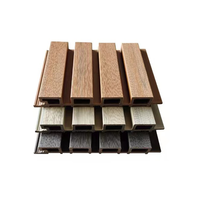 Panel de Pared WPC Moderno, Impermeable, con Decoración de Madera para Proyectos de Hoteles y Villas, Aplicaciones en Exteriores e Interiores, Almacenes y Gimnasios