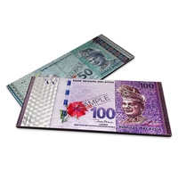 Nouveau design aimant de réfrigérateur numismatique souvenir, double face, étanche, en feuille d'argent, avec motif de billet de banque américain