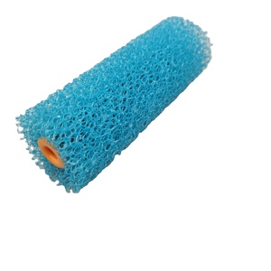 Rouleau de peinture texturé à base d'eau de qualité industrielle DIY, brosse en caoutchouc mousse plastique OEM pour travaux de peinture décorative intérieure - Product Image 3