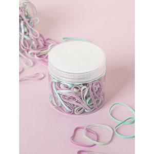 Stone Patterned TPU <b>Hair</b> <b>Styling</b> <b>Accessory</b> Band 120 Piece Colorful Case - Product Image 1