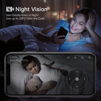 Kamera Bayi WiFi 6MP Lensa Ganda 360 °   Kamera Keamanan Rumah PTZ IP dengan Pelacakan Gerakan Cerdas, Penglihatan Malam, Audio Dua Arah, dan Pemantauan Jarak Jauh