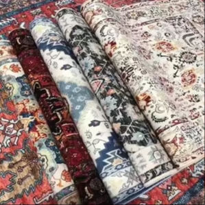 Tapis en cachemire style ethnique rétro américain pour salon, canapé, <span class=keywords><strong>table</strong></span> basse, chambre à coucher marocaine, chevet, fait <span class=keywords><strong>main</strong></span> à la machine, livraison le lendemain - Product Image 3