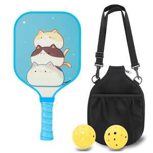 Juego de Raquetas de Pickleball para Niños con Bolsa de Malla, Pelotas de 40 Hoyos, Mango Antideslizante, Equipo de Juego para Exteriores - Product Image 4