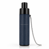 Briquets en cuir en gros d'usine, supportent les motifs personnalisés, rechargeables par USB