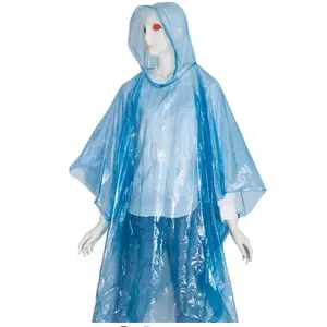 Disposable white spot transparent adult raincoat factory stock for sale at a low price