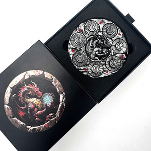 Jeu de société écologique pour RPG <span class=keywords><strong>WAR</strong></span> Dragons and Dungeons avec dés polyédriques en métal - Product Image 5