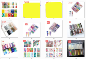Calcomanía artística para uñas, lámina de aluminio para decoración artística de uñas, la más popular, nueva moda, 1 - Product Image 6