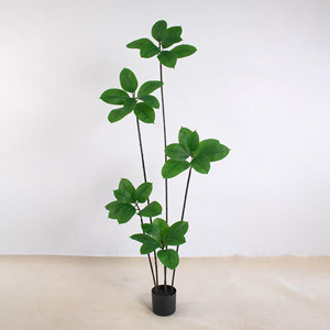 Ngọc Chân Trời lớn chậu cây nhân tạo trong nhà ngoài trời cây xanh trần trang trí giả robbertree nhựa PE UV kháng - Product Image 1