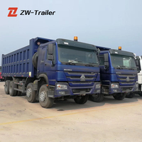 8x4 टिपर 30ton डंप चीन Sinotruck Howo इस्तेमाल किया 12 पहियों प्रवादी ट्रक बिक्री के लिए