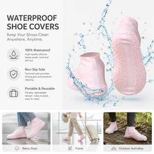 LVYIN Offre Spéciale – Protège-chaussures de Pluie Simples en Caoutchouc de Silicone Antidérapants, Imperméables et Réutilisables (Zhejiang) pour le Camping/Voyage - Product Image 1