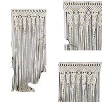 Rideau de porte tissé à la main Design moderne lumière luxe chez l'habitant maison corde en osier tapisserie transfrontalière