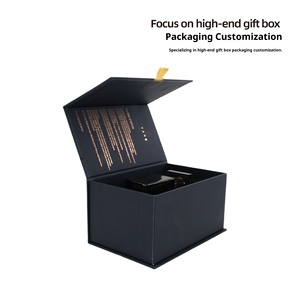 Boîte <span class=keywords><strong>d</strong></span>'emballage magnétique de type livre pour usage agricole, en papier couché fait main, matériaux recyclés, avec intérieur noir UV à aspiration - Product Image 2