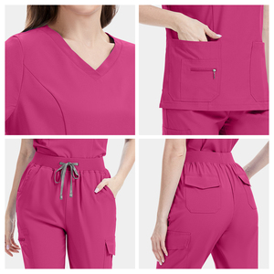 Blouse de laboratoire professionnelle Cargo, tenues d'uniformes médicaux élégants et très bien notés pour vétérinaires et dentistes <span class=keywords><strong>en</strong></span> <span class=keywords><strong>ligne</strong></span>, 42338 Azure Scrubs Uniforms - Product Image 2