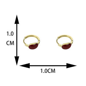 Pendientes de Aro de Aleación de Zinc S925, Chapados en Oro de 14K, 3.0 cm de Diámetro, Diseño Geométrico, Joyería de Moda para Mujer, Uso Diario - Product Image 3